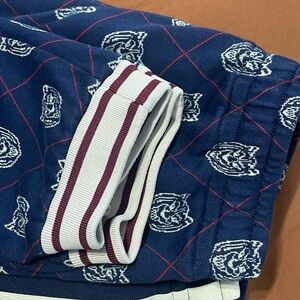 Gucci Blue and White Sweatpants with Logo Pattern